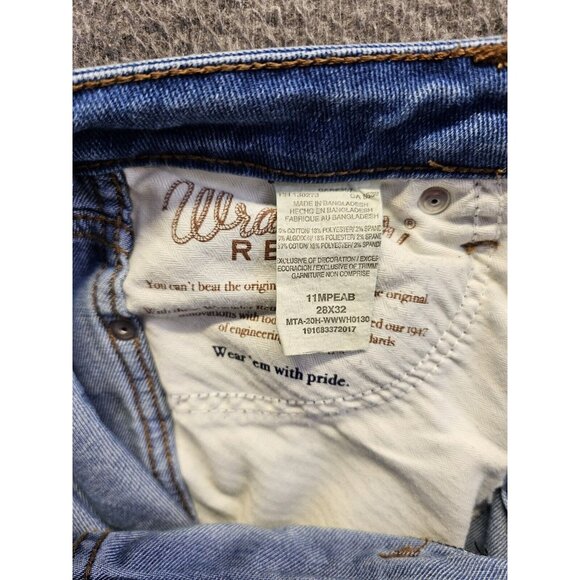 Wrangler Retro Jeans Womens Size 28x32 High Rise Trouser Boot Medium Wash - Picture 7 of 12